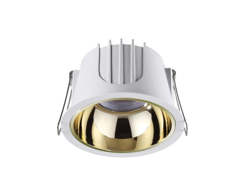 358696 SPOT NT21 207 белый/золото Светильник встраиваемый светодиодный IP20 LED 4000К 20W 100-265V KNOF