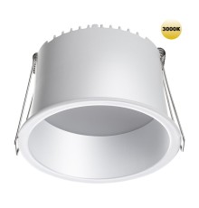 359236 SPOT NT23 282 белый Светильник встраиваемый светодиодный IP20 LED 12W 220V 840Лм 3000К TRAN