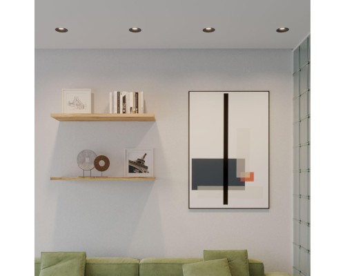 359887 WIR NT26 000 черный Светильник встраиваемый с переключателем цв. температуры IP20 LED 10W 100-265V 3000К/4000К/6000К ECLAT