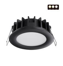 358948 SPOT NT22 черный Встраиваемый светодиодный светильник с переключателем цветовой температуры IP20 LED 3000К\4000К\6000К 10W 220V LANTE