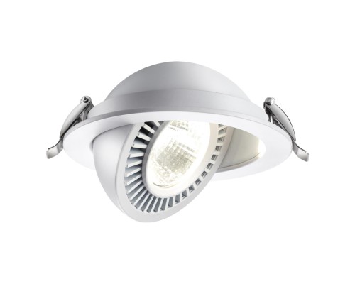 358817 SPOT NT21 210 белый Светильник встраиваемый светодиодный IP20 LED 18W 1600Лм 4000K 220V GESSO