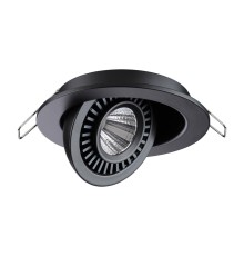 358816 SPOT NT21 210 черный Светильник встраиваемый светодиодный IP20 LED 9W 770Лм 4000K 220V GESSO