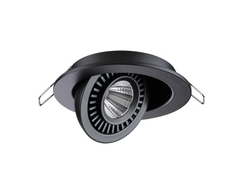 358816 SPOT NT21 210 черный Светильник встраиваемый светодиодный IP20 LED 9W 770Лм 4000K 220V GESSO