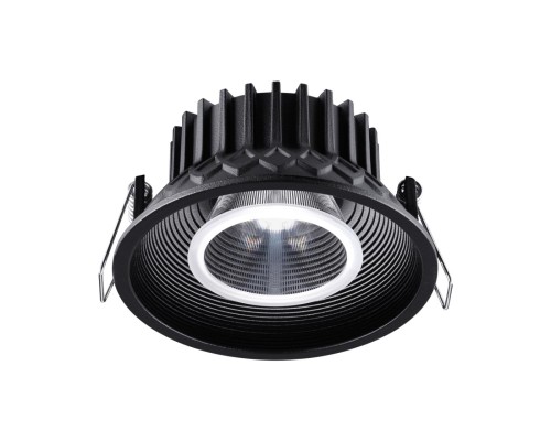 358790 SPOT NT21 202 черный Светильник встраиваемый светодиодный IP20 LED 15W 4000K 1600Лм 110-265V BIND