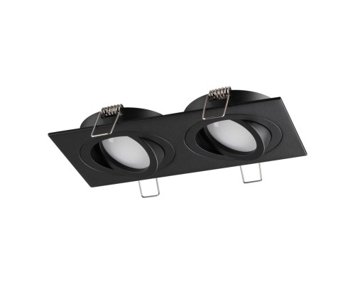 371022 WIR NT25 577 черный Светильник встраиваемый поворотный IP20 GU10 2*50W 220-240V MORUS