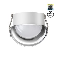 359434 SPOT NT24 520 белый Светильник встраиваемый влагозащищенный с переключателем цв.температуры IP44 LED 10W 220-240V 3000/4000/6000K 750Лм LARGO