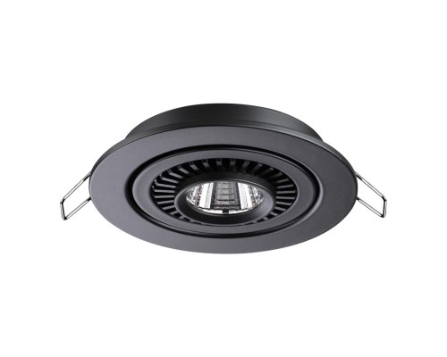 358816 SPOT NT21 210 черный Светильник встраиваемый светодиодный IP20 LED 9W 770Лм 4000K 220V GESSO