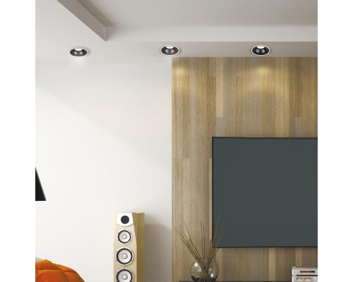 358695 SPOT NT21 207 белый/черный Светильник встраиваемый светодиодный IP20 LED 4000К 20W 100-265V KNOF