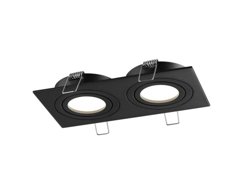 371022 WIR NT25 577 черный Светильник встраиваемый поворотный IP20 GU10 2*50W 220-240V MORUS