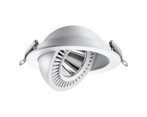 358817 SPOT NT21 210 белый Светильник встраиваемый светодиодный IP20 LED 18W 1600Лм 4000K 220V GESSO