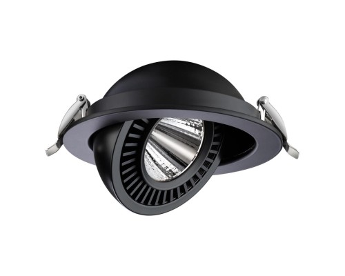358818 SPOT NT21 210 черный Светильник встраиваемый светодиодный IP20 LED 18W 1600Лм 4000K 220V GESSO