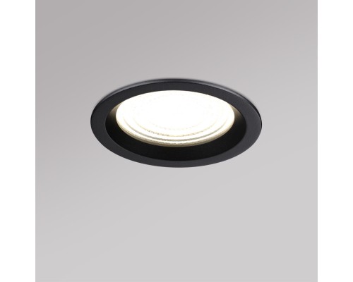 359845 WIR NT25 504 черный Светильник встраиваемый с переключателем цв. температуры IP44 LED 15W 220-240V 2700К\3200К\4000К FLUO