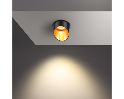 Встраиваемый светильник Novotech 370435 Butt черный GU10 50 Вт