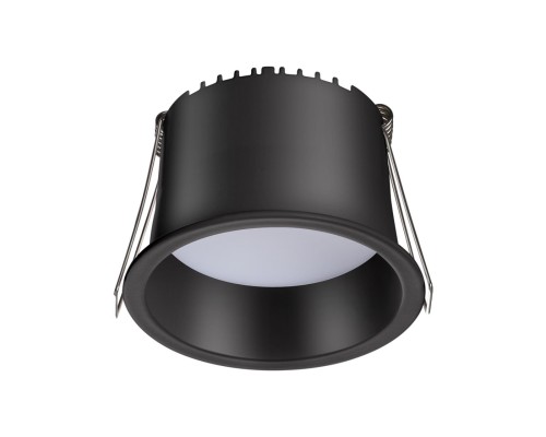 358900 SPOT NT22 черный Светильник встраиваемый светодиодный IP20 LED 4000К 9W 220V TRAN