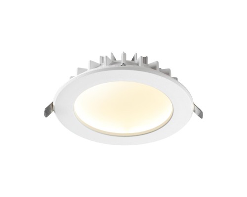 358806 SPOT NT21 237 белый Светильник встраиваемый светодиодный IP20 LED 12W 960Лм 3000K 100-240V GESSO