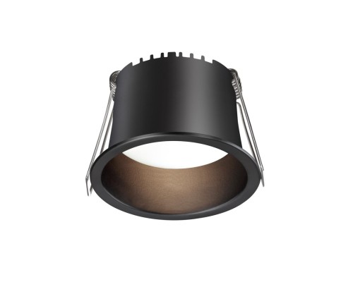 359233 SPOT NT23 282 черный Светильник встраиваемый светодиодный IP20 LED 6W 220V 360Лм 3000К TRAN