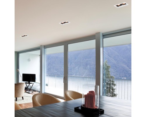 370713 SPOT NT20 113 белый/черный Встраиваемый светильник IP20 GU10 2*50W 220V GESSO