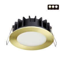 358950 SPOT NT22 бронза светлая Встраиваемый светодиодный светильник с переключателем цветовой температуры IP20 LED 3000К\4000К\6000К 10W 220V LANTE