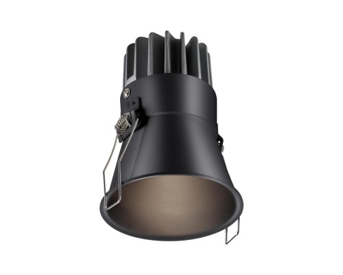 358909 SPOT NT22 черный Встраиваемый светодиодный светильник с переключателем цветовой температуры IP20 LED 3000К\4000К\6000К 12W 220V LANG