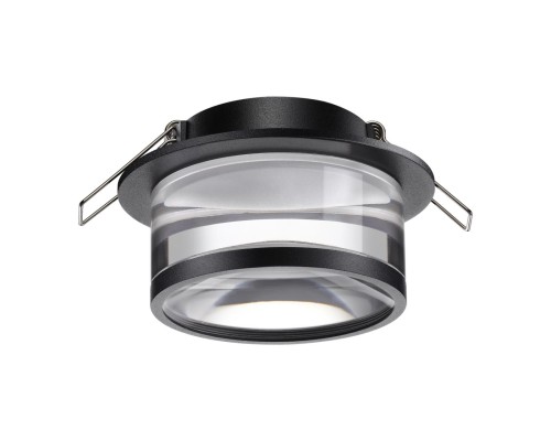 370914 SPOT NT22 черный Светильник встраиваемый IP20 GU10 9W 220V GEM