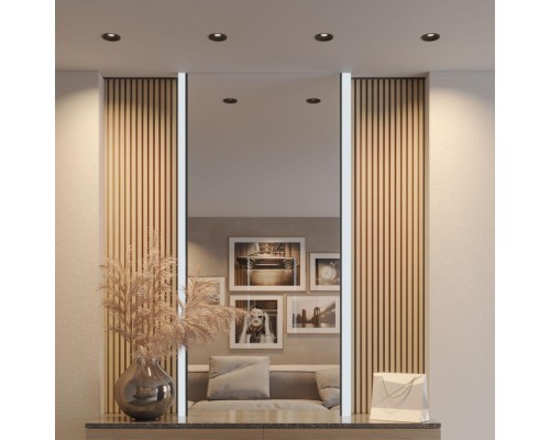 359849 WIR NT25 506 черный Светильник встраиваемый с переключателем цв. температуры IP20 LED 7W 220-240V 2700К\3200К\4000К NOVA