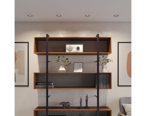 359858 WIR NT25 508 черный Светильник встраиваемый с переключателем цв. температуры и угла рассеивания IP44 LED 12W 220-240V 2700К\3200К\4000К SOLIS