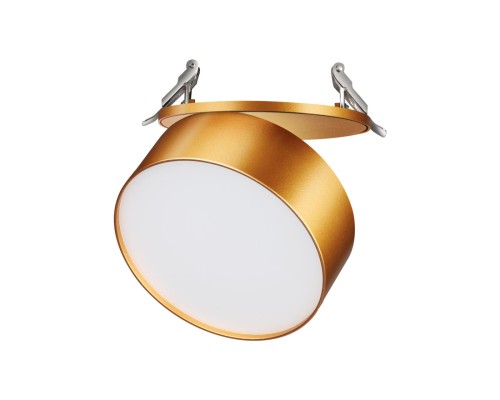 358754 SPOT NT21 198 матовое золото Светильник встраиваемый светодиодный IP20 LED 24W 4000K 2100Лм 100-265V PROMETA