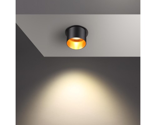 Встраиваемый светильник Novotech 370431 Butt черный GU10 50 Вт