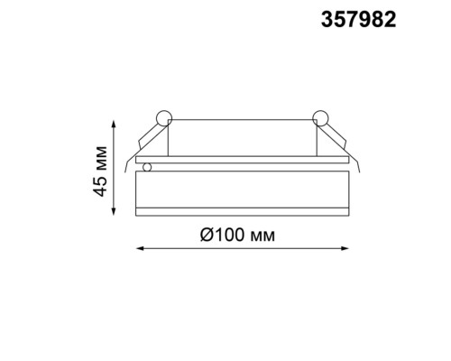 Встраиваемый светодиодный светильник Novotech 357982 Groda белый LED 12 Вт 3000K