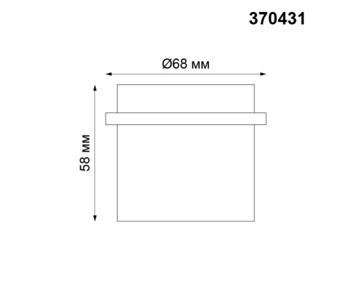 Встраиваемый светильник Novotech 370431 Butt черный GU10 50 Вт
