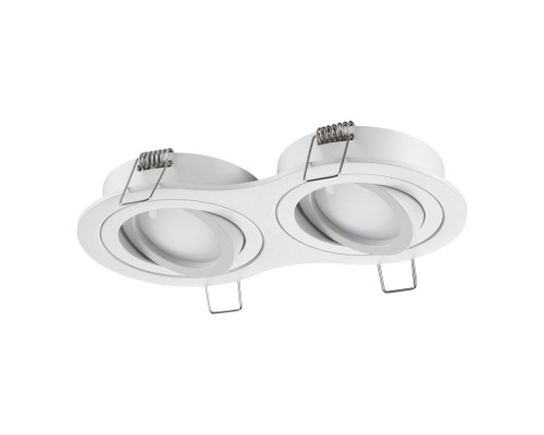 371023 WIR NT25 577 белый Светильник встраиваемый поворотный IP20 GU10 2*50W 220-240V MORUS