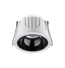 358691 SPOT NT21 207 белый/черный Светильник встраиваемый светодиодный IP20 LED 4000К 10W 100-265V KNOF