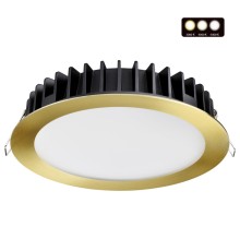 358956 SPOT NT22 бронза светлая Встраиваемый светодиодный светильник с переключателем цветовой температуры IP20 LED 3000К\4000К\6000К 20W 220V LANTE