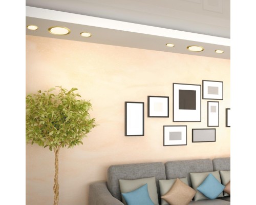 358956 SPOT NT22 бронза светлая Встраиваемый светодиодный светильник с переключателем цветовой температуры IP20 LED 3000К\4000К\6000К 20W 220V LANTE