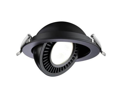 358818 SPOT NT21 210 черный Светильник встраиваемый светодиодный IP20 LED 18W 1600Лм 4000K 220V GESSO