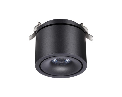 358775 SPOT NT21 199 черный Светильник встраиваемый светодиодный IP20 LED 15W 4000K 1300Лм 100-265V GRODA