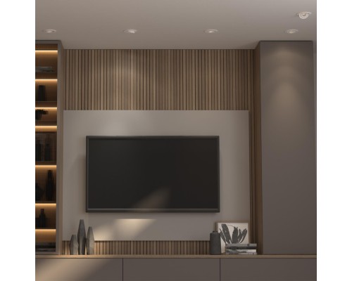 358817 SPOT NT21 210 белый Светильник встраиваемый светодиодный IP20 LED 18W 1600Лм 4000K 220V GESSO