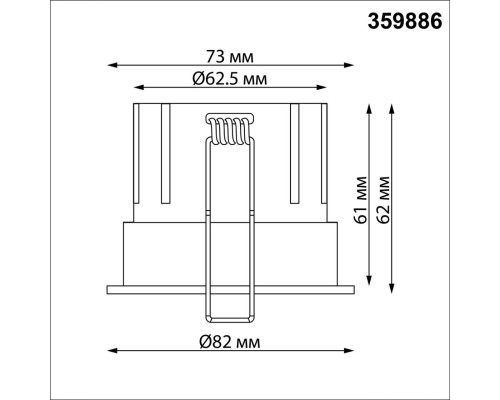 359886 WIR NT26 000 белый Светильник встраиваемый с переключателем цв. температуры IP20 LED 10W 100-265V 3000К/4000К/6000К ECLAT