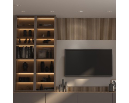 358815 SPOT NT21 210 белый Светильник встраиваемый светодиодный IP20 LED 9W 770Лм 4000K 220V GESSO