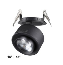 358944 SPOT NT22 черный Светильник встраиваемый светодиодный IP20 LED 4000К 18W 220V EDDY