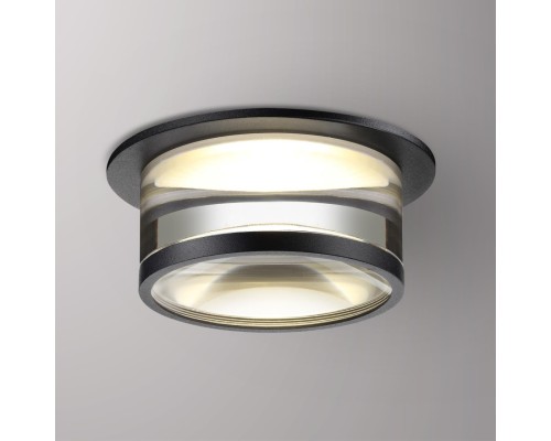 370914 SPOT NT22 черный Светильник встраиваемый IP20 GU10 9W 220V GEM