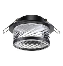 370918 SPOT NT22 черный Светильник встраиваемый IP20 GU10 9W 220V GEM