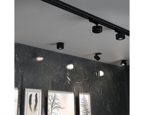 358944 SPOT NT22 черный Светильник встраиваемый светодиодный IP20 LED 4000К 18W 220V EDDY