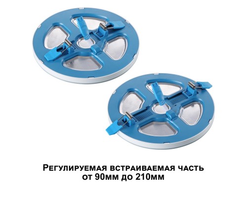 359017 SPOT NT23 296 черный Светильник встраиваемый светодиодный (три сценария работы) IP20 LED 4000К 18W+6W 100-265V 1680Лм SPAN