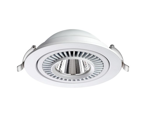 358817 SPOT NT21 210 белый Светильник встраиваемый светодиодный IP20 LED 18W 1600Лм 4000K 220V GESSO