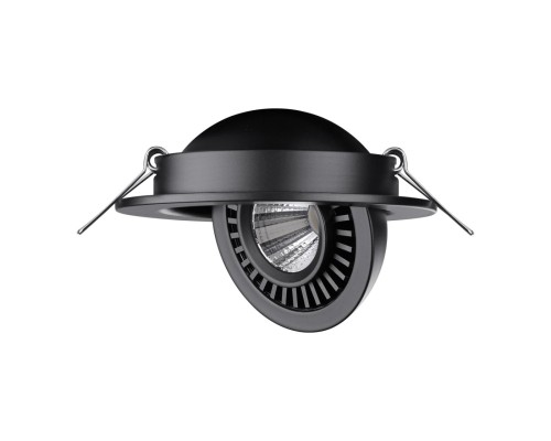 358816 SPOT NT21 210 черный Светильник встраиваемый светодиодный IP20 LED 9W 770Лм 4000K 220V GESSO