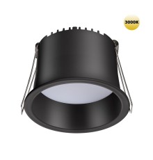 359235 SPOT NT23 282 черный Светильник встраиваемый светодиодный IP20 LED 9W 220V 540Лм 3000К TRAN