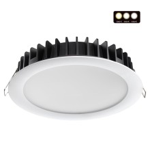 358955 SPOT NT22 белый Встраиваемый светодиодный светильник с переключателем цветовой температуры IP20 LED 3000К\4000К\6000К 20W 220V LANTE