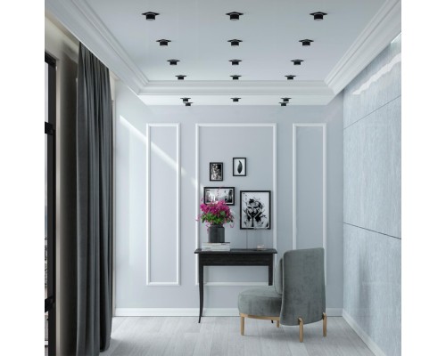 370717 SPOT NT21 208 черный Светильник встраиваемый IP20 GU10 9W 235V LIRIO