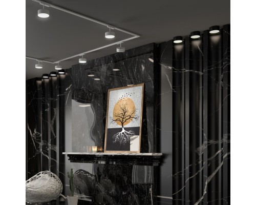 358753 SPOT NT21 198 черный Светильник встраиваемый светодиодный IP20 LED 24W 4000K 2100Лм 100-265V PROMETA